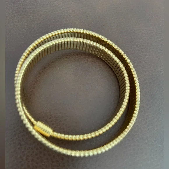 J. Crew Gold Coil Wrap Bracelet - Picture 2 of 14